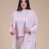 Rose Miss Pyjama 3 pièces avec gilet côtelé – Réf 15077 – Lilas