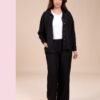 Rose Miss Ensemble chemise et pantalon – Réf 15162 – Noir Rose Miss Ensemble chemise et pantalon – Réf 15162 – Noir