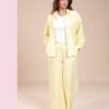 Rose Miss Ensemble chemise et pantalon – Réf 15162 – Jaune pâle Rose Miss Ensemble chemise et pantalon – Réf 15162 – Jaune pâle