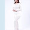 Rose Miss Pyjama dentelle – Réf 15201 – Écru