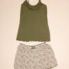 Rose Miss Pyjama short et caraco léopard – Réf 15220 – Kaki