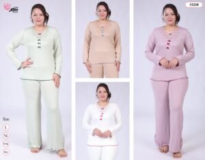 Rose Miss Pyjama dentelle – Réf 15230 – Couleurs assorties