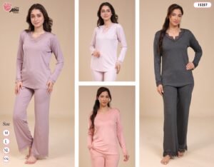 Rose Miss Pyjama dentelle – Réf 15257 – Couleurs assorties Rose Miss Pyjama dentelle – Réf 15257 – Couleurs assorties