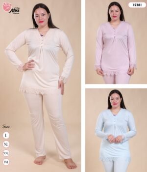 Rose Miss Pyjama dentelle – Réf 15281 – Couleurs assorties Rose Miss Pyjama dentelle – Réf 15281 – Couleurs assorties
