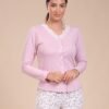 Rose Miss Pyjama boutonné fleuri – Réf 15324 – Rose