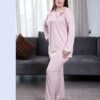 Rose Miss Pyjama brodé – Réf 15387 – Rose