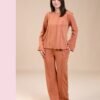 Rose Miss Pyjama côtelé – Réf 16101 – Rouille