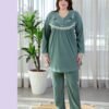 Rose Miss Pyjama brodé dentelle – Réf 16167 – Vert