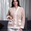 Rose Miss Pyjama polaire boutonné – Réf 16171 – Beige