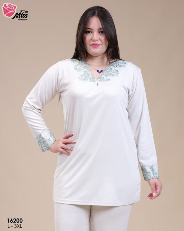 Rose Miss Pyjama dentelle – Réf 16200 – Écru Rose Miss Pyjama dentelle – Réf 16200 – Écru