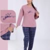 Rose Miss Pyjama à carreaux – Réf 16283 – Vieux rose marine