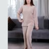 Rose Miss Pyjama côtelé – Réf 16293 – Beige