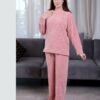 Rose Miss Pyjama côtelé – Réf 16293 – Vieux rose