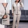 Rose Miss Pyjama polaire boutonné – Réf 16354 – Beige Rose Miss Pyjama polaire boutonné – Réf 16354 – Beige