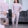 Rose Miss Pyjama brodé – Réf 16359 – Lilas