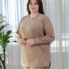 Rose Miss Pyjama jacquard – Réf 16440 – Beige