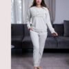 Rose Miss Pyjama brodé – Réf 16445 – Écru