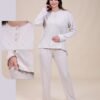 Rose Miss Pyjama jacquard – Réf 16548 – Beige
