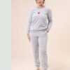Rose Miss Pyjama polaire cœur – Réf 16576 – Gris clair