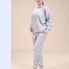 Rose Miss Pyjama polaire côtelé – Réf 16582 – Gris clair