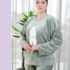 Rose Miss Pyjama polaire ours – Réf 16639 – Vert sauge