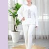 Rose Miss Pyjama polaire ours – Réf 16639 – Blanc