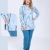 Rose Miss Pyjama imprimé – Réf 16671 – Bleu ciel