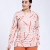 Rose Miss Pyjama imprimé – Réf 16671 – Orange