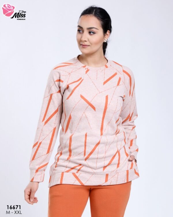 Rose Miss Pyjama imprimé – Réf 16671 – Orange