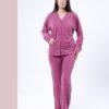 Rose Miss Pyjama boutonné côtelé – Réf 16746 – Framboise