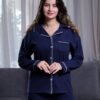 Rose Miss Pyjama boutonné – Réf 16756 – Bleu marine