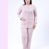 Rose Miss Pyjama boutonné côtelé – Réf 16772 – Vieux rose Rose Miss Pyjama boutonné côtelé – Réf 16772 – Vieux rose