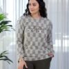 Rose Miss Pyjama pied-de-poule – Réf 16810 – Kaki