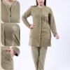 Rose Miss Pyjama tunique boutonnée – Réf 16813 – Vert kaki