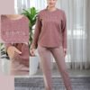 Rose Miss Pyjama imprimé étoiles – Réf 16839 – Vieux rose