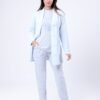 Rose Miss Ensemble pyjama polaire et gilet 3 pièces – Réf 16852 – Bleu ciel
