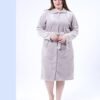 Rose Miss Robe de chambre polaire boutonnée – Réf 16944 – Taupe