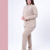 Rose Miss Pyjama velours brodé – Réf 16953 – Beige