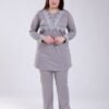 Rose Miss Pyjama tunique dentelle – Réf 16991 – Gris