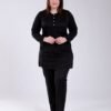 Rose Miss Pyjama tunique dentelle – Réf 16991 – Noir
