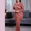 Rose Miss Pyjama tunique dentelle – Réf 16992 – Rouille