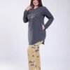 Rose Miss Pyjama tunique imprimé – Réf 16999 – Gris anthracite Rose Miss Pyjama tunique imprimé – Réf 16999 – Gris anthracite