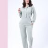Rose Miss Pyjama côtelé à capuche – Réf 17009 – Vert d'eau
