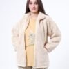 Rose Miss Ensemble pyjama polaire et veste fourrure 3 pièces – Réf 17029 – Crème