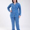 Rose Miss Pyjama chemise imprimé – Réf 17088 – Bleu