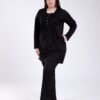Rose Miss Pyjama tunique dentelle – Réf 17107 – Noir