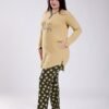 Rose Miss Pyjama tunique à pois – Réf 17128 – Jaune pâle
