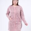 Rose Miss Pyjama tunique boutonnée fleurie – Réf 17165 – Vieux rose
