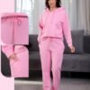 Rose Miss Survêtement molletonné à capuche – Réf 17173 – Rose Rose Miss Survêtement molletonné à capuche – Réf 17173 – Rose