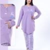 Rose Miss Pyjama tunique polaire – Réf 17196 – Lilas